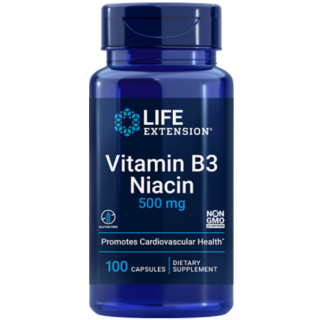 Vitamin B3 Niacin 500mg (Life Extension) 