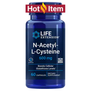 NAC (N-Acetyl-L-Cysteine) 600mg (Life Extension) (60 capsules)