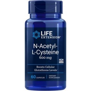NAC (N-Acetyl-L-Cysteine) 600mg (Life Extension) (60 capsules)