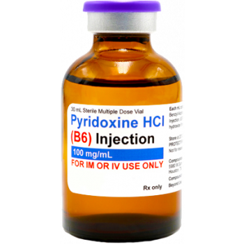 Pyridoxine (Vitamin B6) injectable, 30mL